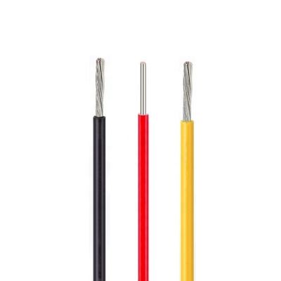 12 ölçümlü Gümüş kaplama PFA yalıtım tel, 36awg ~ 3 / 0awg aralığı ve 10 temel renk