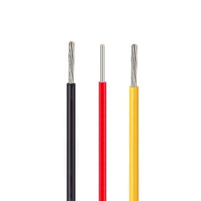 14-20 AWG Radyasyona dirençli ve 600V nominal voltajlı teneke bakır tel ETFE yalıtımlı Tefzel tel
