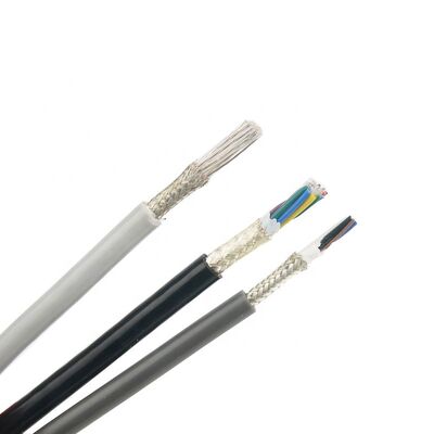 4 çekirdek Fluoroplastik koruma kablosu Gümüş kaplama örgü FEP PFA PTFE yalıtım tel