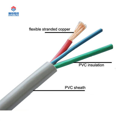 Çin Tedarik 3 çekirdek 2.5 mm PVC Elektrik Kablo Tel H05VV-F