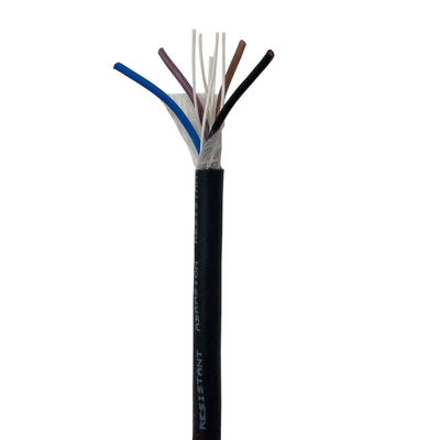 Siyah Renk PVC İzolasyon PUR Kablolar Alev Geciktirici Kablo